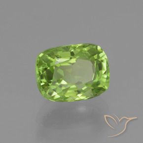 Peridoto Verde acceso naturale da 2.07 ct, Cuscino, VS