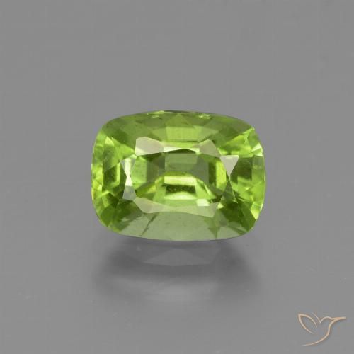1.89ct Naturale Verde medio Peridoto, Cuscino, VS