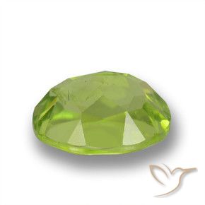 Peridoto naturale verde da 1,64 ct, taglio ovale, VS
