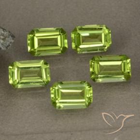 Gemme di Peridoto Verde medio naturale da 2.68 ct, Ottagonale / Taglio smeraldo, VVS-VS