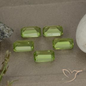 Gemme di Peridoto Verde medio naturale da 2.68 ct, Ottagonale / Taglio smeraldo, VVS-VS