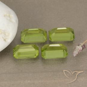 Gemme di Peridoto Verde medio naturale da 2.56 ct, Ottagonale / Taglio smeraldo, VVS-VS