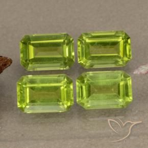 Gemme di Peridoto Verde acceso naturale da 2.54 ct, Ottagonale / Taglio smeraldo, VVS-VS
