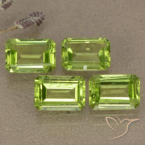 Gemme di Peridoto Verde acceso naturale da 2.68 ct, Ottagonale / Taglio smeraldo, VVS-VS