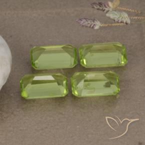Gemme di Peridoto Verde medio naturale da 2.02 ct, Ottagonale / Taglio smeraldo, VVS-VS