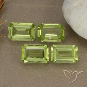 Gemme di Peridoto Verde medio naturale da 1.89 ct, Ottagonale / Taglio smeraldo, VVS-VS