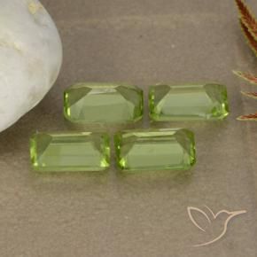 Gemme di Peridoto Verde medio naturale da 1.89 ct, Ottagonale / Taglio smeraldo, VVS-VS