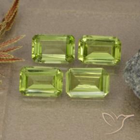 Gemme di Peridoto Verde acceso naturale da 2.43 ct, Ottagonale / Taglio smeraldo, VVS-VS