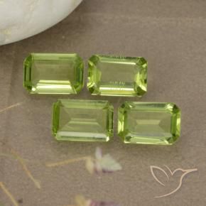 Gemme di Peridoto Verde medio naturale da 1.98 ct, Ottagonale / Taglio smeraldo, VVS-VS