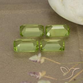 Gemme di Peridoto Verde medio naturale da 1.98 ct, Ottagonale / Taglio smeraldo, VVS-VS