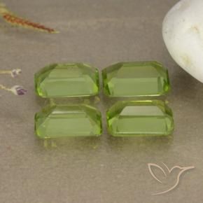 Gemme di Peridoto Verde medio naturale da 2.29 ct, Ottagonale / Taglio smeraldo, VVS-VS