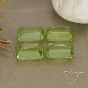 Gemme di Peridoto Verde acceso naturale da 2.58 ct, Ottagonale / Taglio smeraldo, VVS-VS