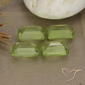 Gemme di Peridoto Verde acceso naturale da 2.62 ct, Ottagonale / Taglio smeraldo, VVS-VS