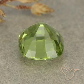 Peridoto Verde medio naturale da 2.40 ct, Cuscino, VVS-VS