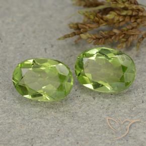 Gemme di Peridoto Verde medio naturale da 2.35 ct, Ovale, VS