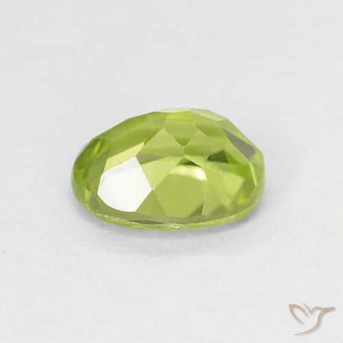 Peridoto Verde chiaro e vivace naturale da 1.30 ct, Ovale, VS