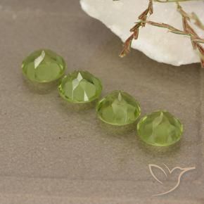 Gemme di Peridoto Verde medio naturale da 2.01 ct, Rotondo, VVS-VS