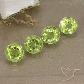 Gemme di Peridoto Verde medio naturale da 2.05 ct, Rotondo, VVS-VS