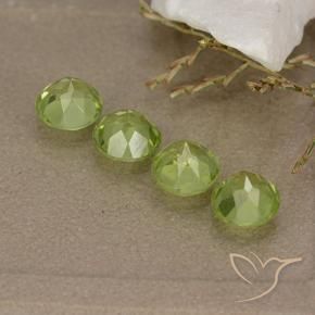 Gemme di Peridoto Verde medio naturale da 2.05 ct, Rotondo, VVS-VS