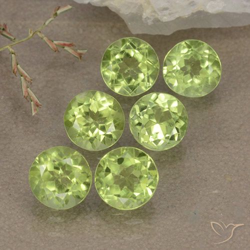 2.98ctw Naturale Verde chiaro e vivace Peridoto, Rotondo, VVS-VS