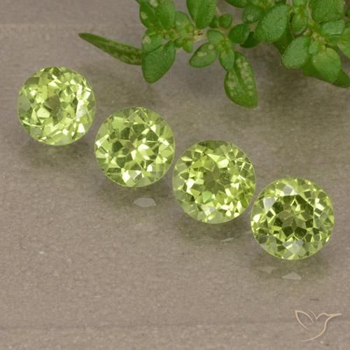 1.80ctw Naturale Verde chiaro e vivace Peridoto, Rotondo, VVS-VS