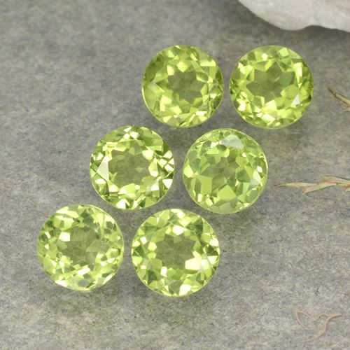 2.58ctw Naturale Verde chiaro Peridoto, Rotondo, VVS-VS