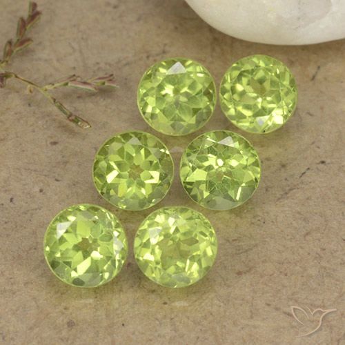 2.71ctw Naturale Verde chiaro e vivace Peridoto, Rotondo, VVS-VS