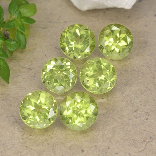2.52ctw Naturale Verde chiaro Peridoto, Rotondo, VVS-VS