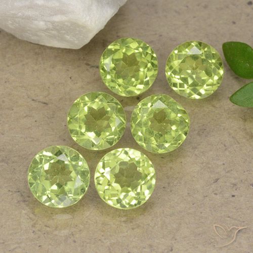 2.51ctw Naturale Verde chiaro e vivace Peridoto, Rotondo, VVS-VS
