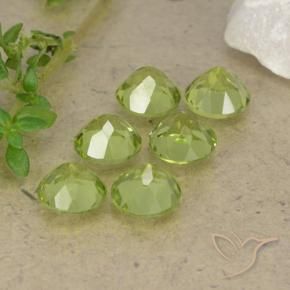 Gemme di Peridoto Verde chiaro e vivace naturale da 2.57 ct, Rotondo, VVS-VS