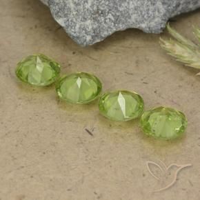 Gemme di Peridoto Verde chiaro e vivace naturale da 2.91 ct, Rotondo, VS