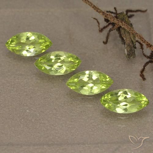 1.51ctw Naturale Verde chiaro e vivace Peridoto, Taglio marquise, VVS-VS