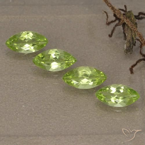 1.57ctw Naturale Verde chiaro e vivace Peridoto, Taglio marquise, VVS-VS