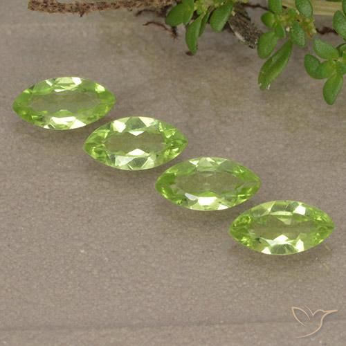 1.42ctw Naturale Verde chiaro e vivace Peridoto, Taglio marquise, VVS-VS