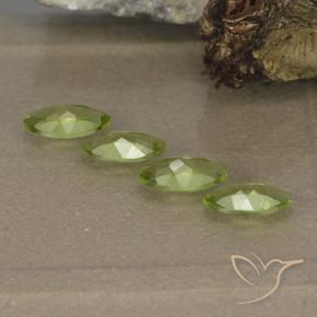 Gemme di Peridoto Verde chiaro e vivace naturale da 1.55 ct, Taglio marquise, VVS-VS