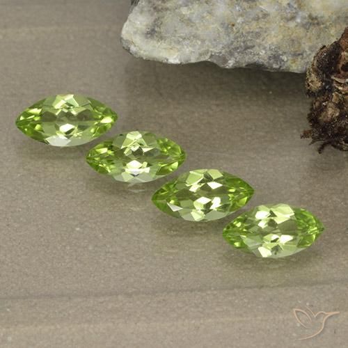 Peridoto naturale verde da 1,63 ct, marchesa, VVS-VS