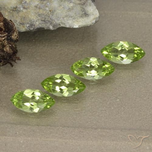 Peridoto naturale verde da 1,63 ct, marchesa, VVS-VS