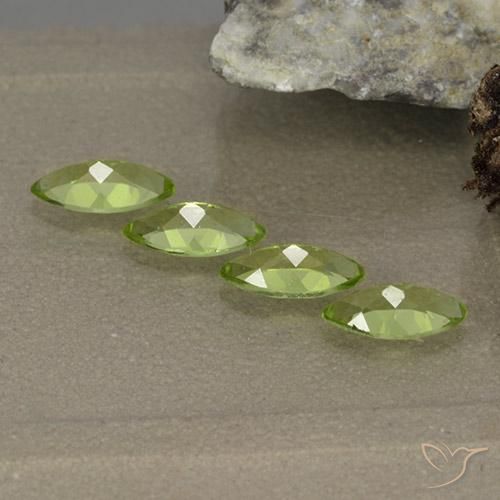 Peridoto naturale verde da 1,63 ct, marchesa, VVS-VS