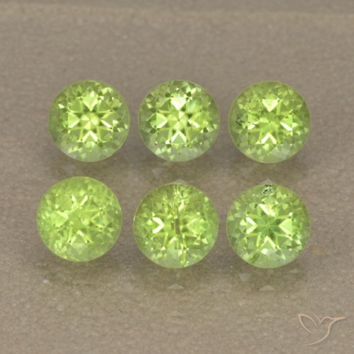 1.83ctw Naturale Verde chiaro Peridoto, Rotondo, VS
