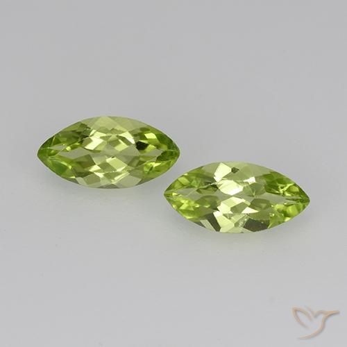0.70ctw Naturale Verde chiaro e vivace Peridoto, Taglio marquise, VS