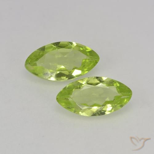 0.74ctw Naturale Verde chiaro Peridoto, Taglio marquise, VS