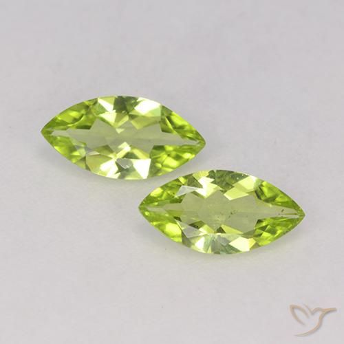 0.93ctw Naturale Verde acceso Peridoto, Taglio marquise, VS