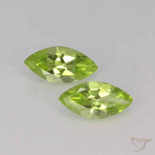 1.06ctw Naturale Verde medio Peridoto, Taglio marquise, VS