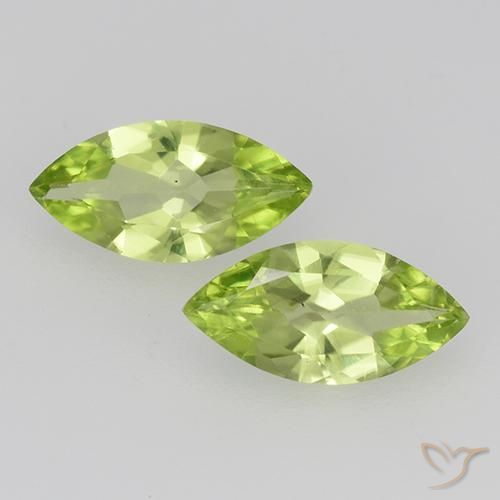 0.94ctw Naturale Verde medio Peridoto, Taglio marquise, VVS-VS