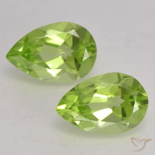 0.84ctw Naturale Verde chiaro e vivace Peridoto, Forma a pera, VVS-VS