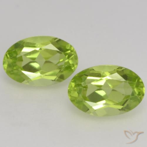 1.13ctw Naturale Verde acceso Peridoto, Ovale, VS