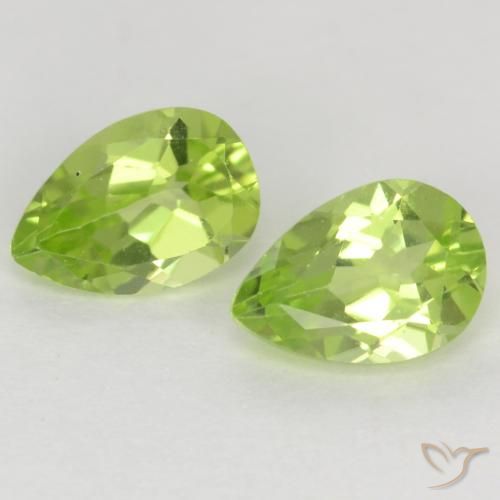 0.98ctw Naturale Verde chiaro e vivace Peridoto, Forma a pera, VVS-VS