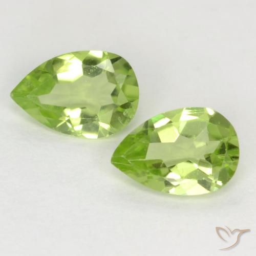 0.69ctw Naturale Verde chiaro Peridoto, Forma a pera, VVS-VS