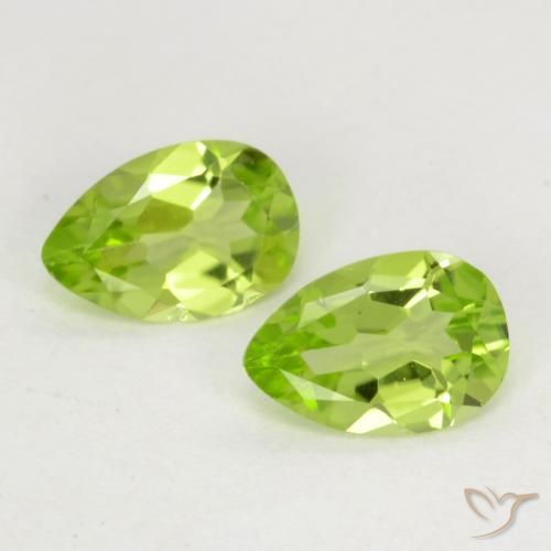 0.77ctw Naturale Verde chiaro Peridoto, Forma a pera, VVS-VS