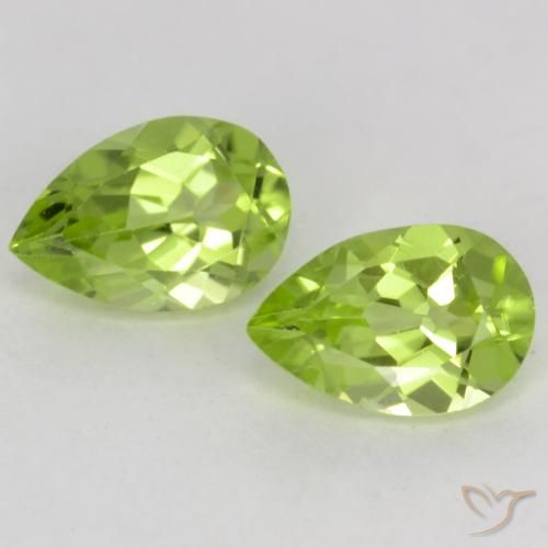 0.88ctw Naturale Verde acceso Peridoto, Forma a pera, VVS-VS